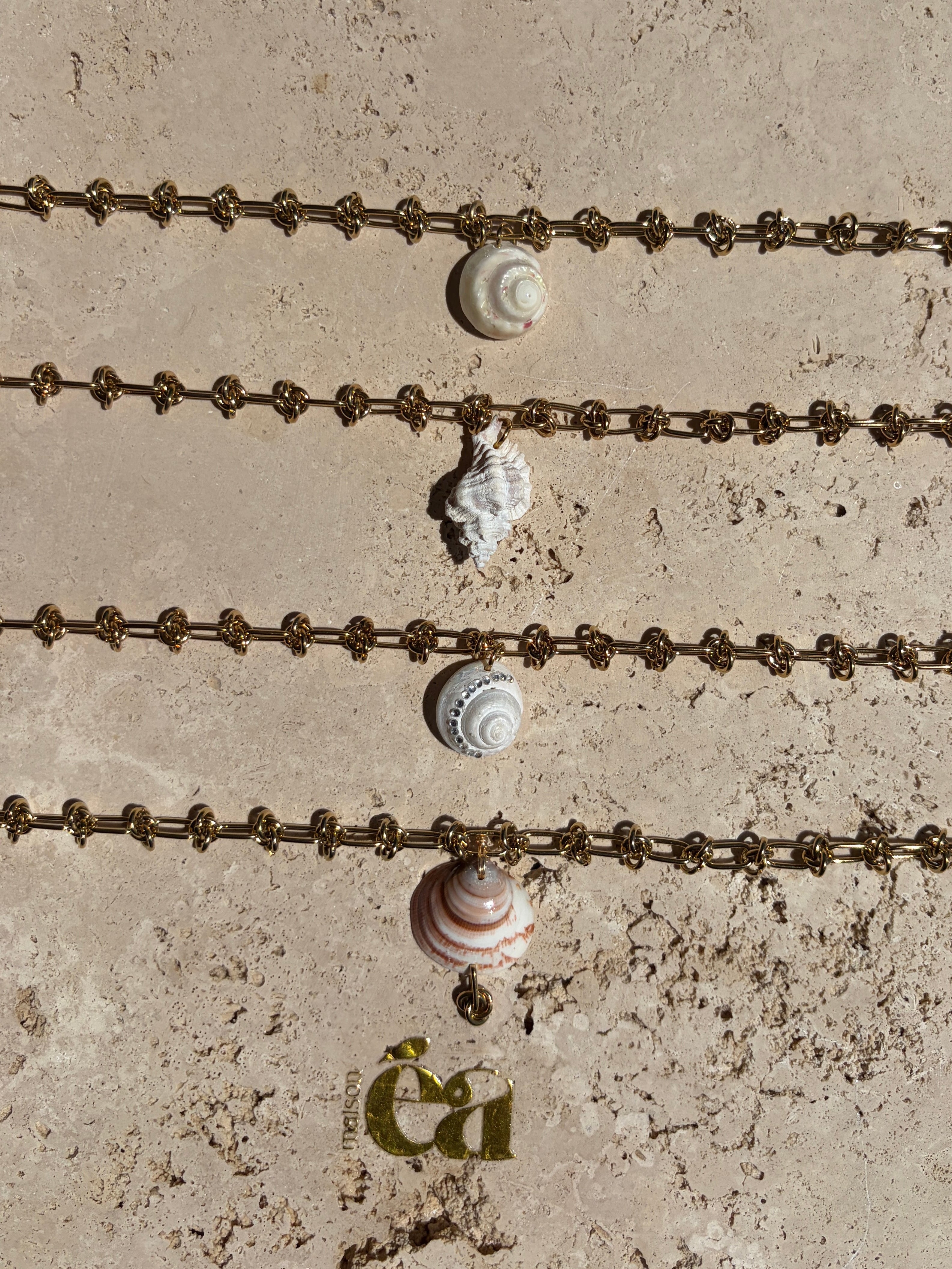 Collier coquillages "Les îles Bréhat"