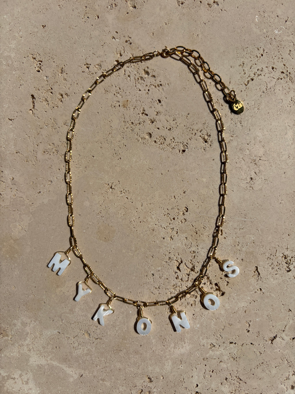 Collier message “Les cartes postales”