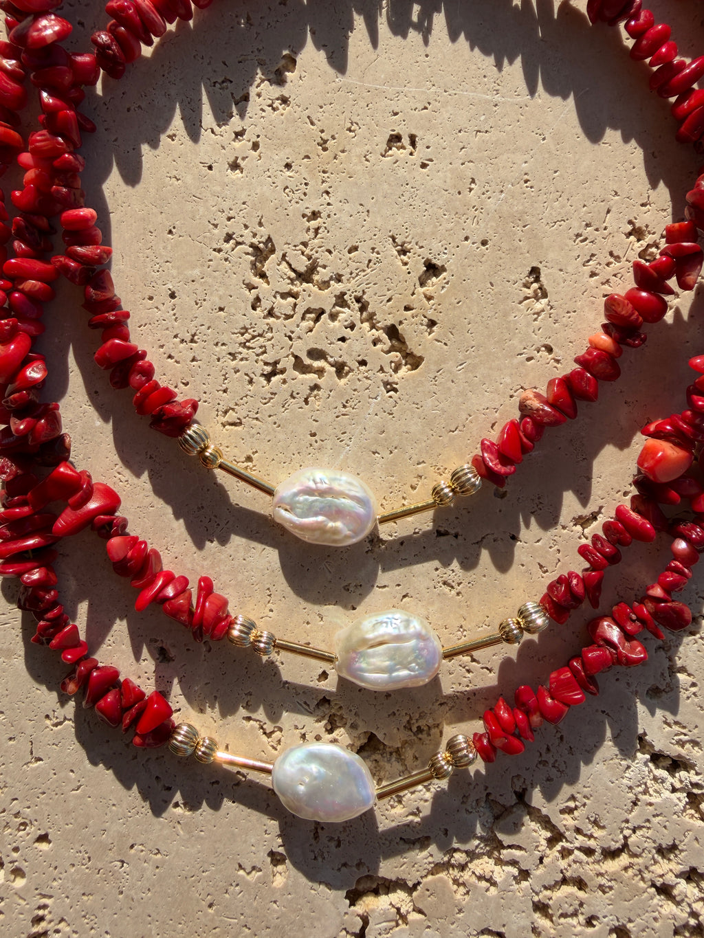 Collier Solacy rouge