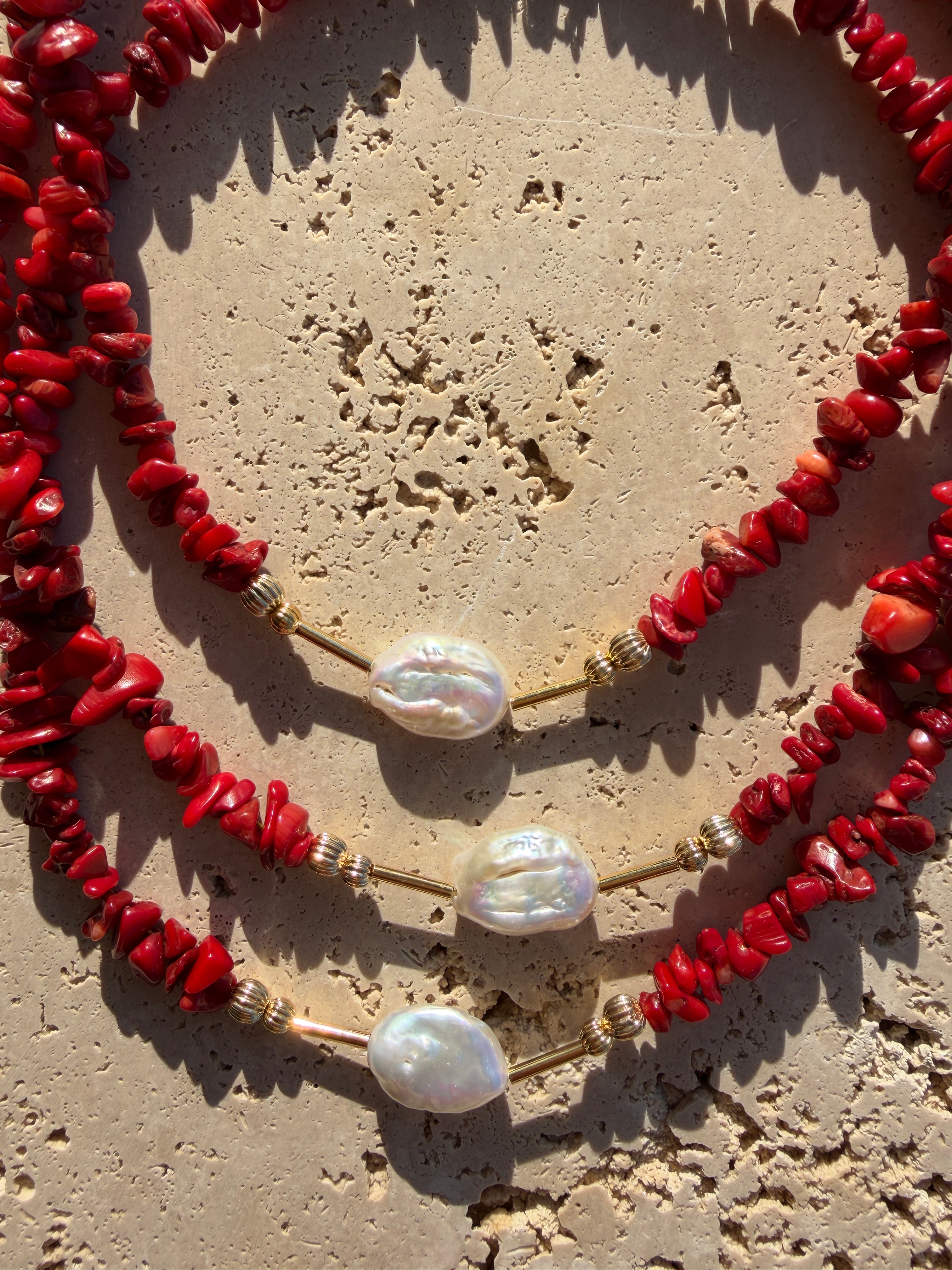 Collier Solacy rouge