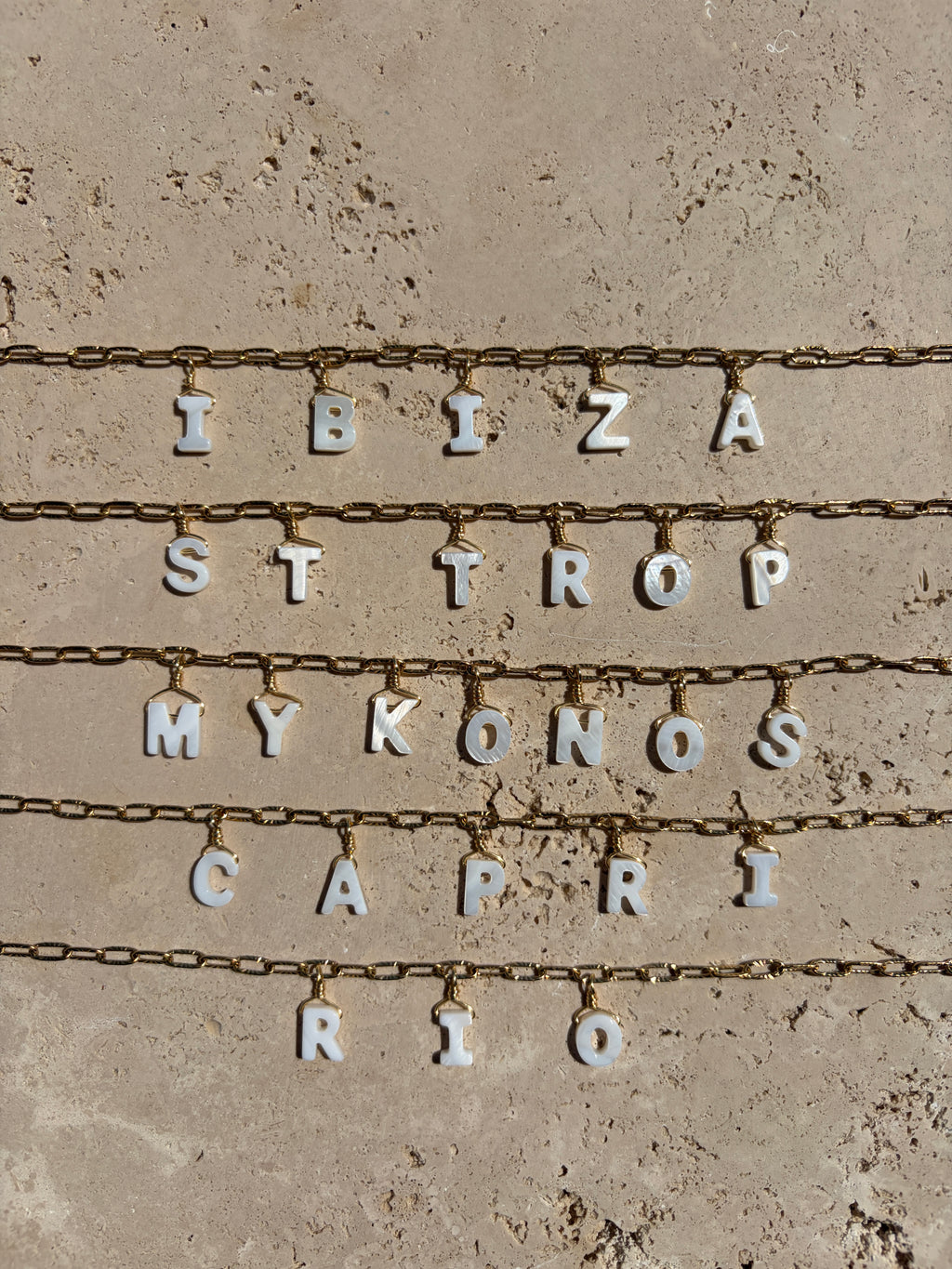 Collier message “Les cartes postales”