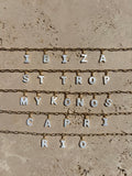Collier message “Les cartes postales”