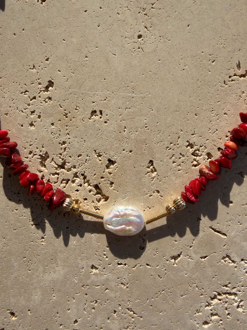Collier Solacy rouge