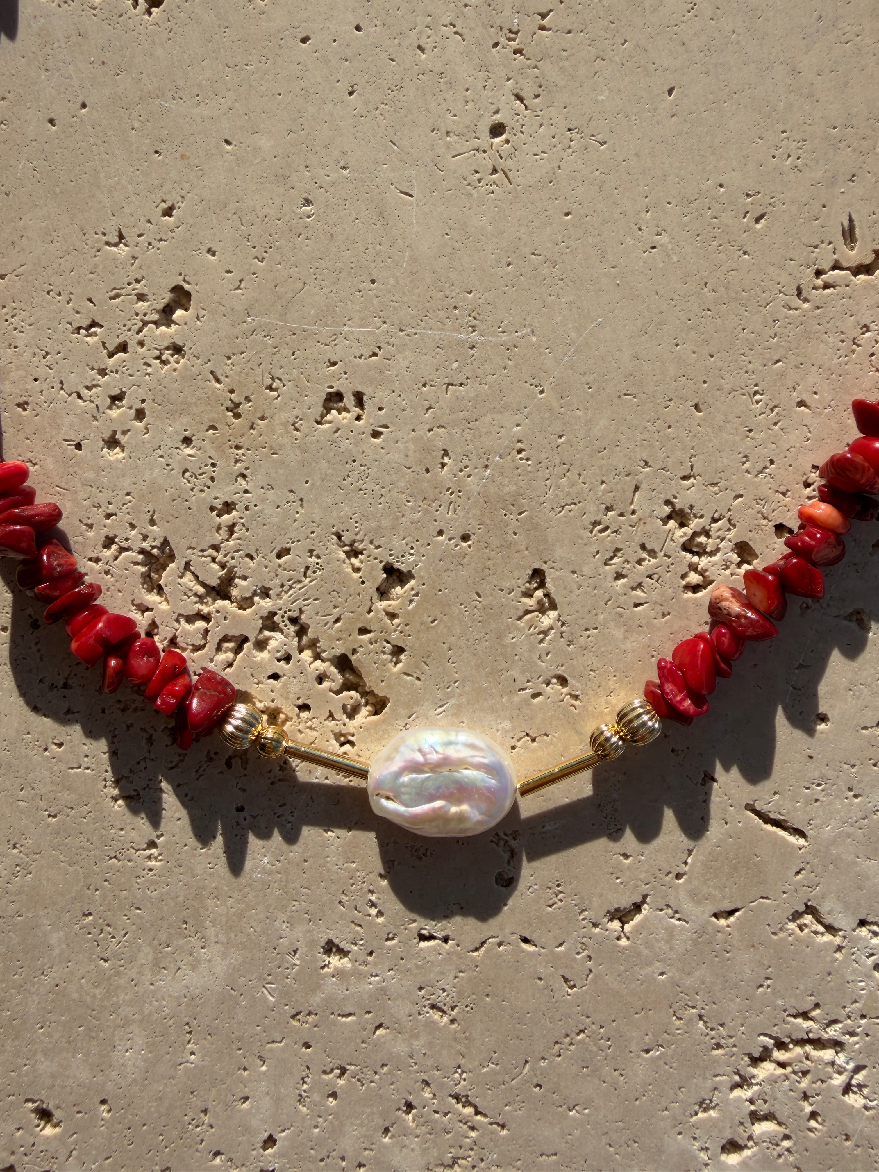 Collier Solacy rouge