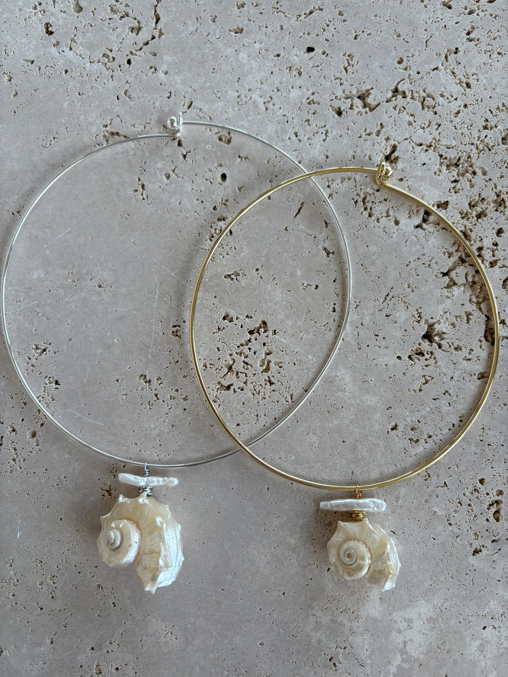 Collier jonc Shell