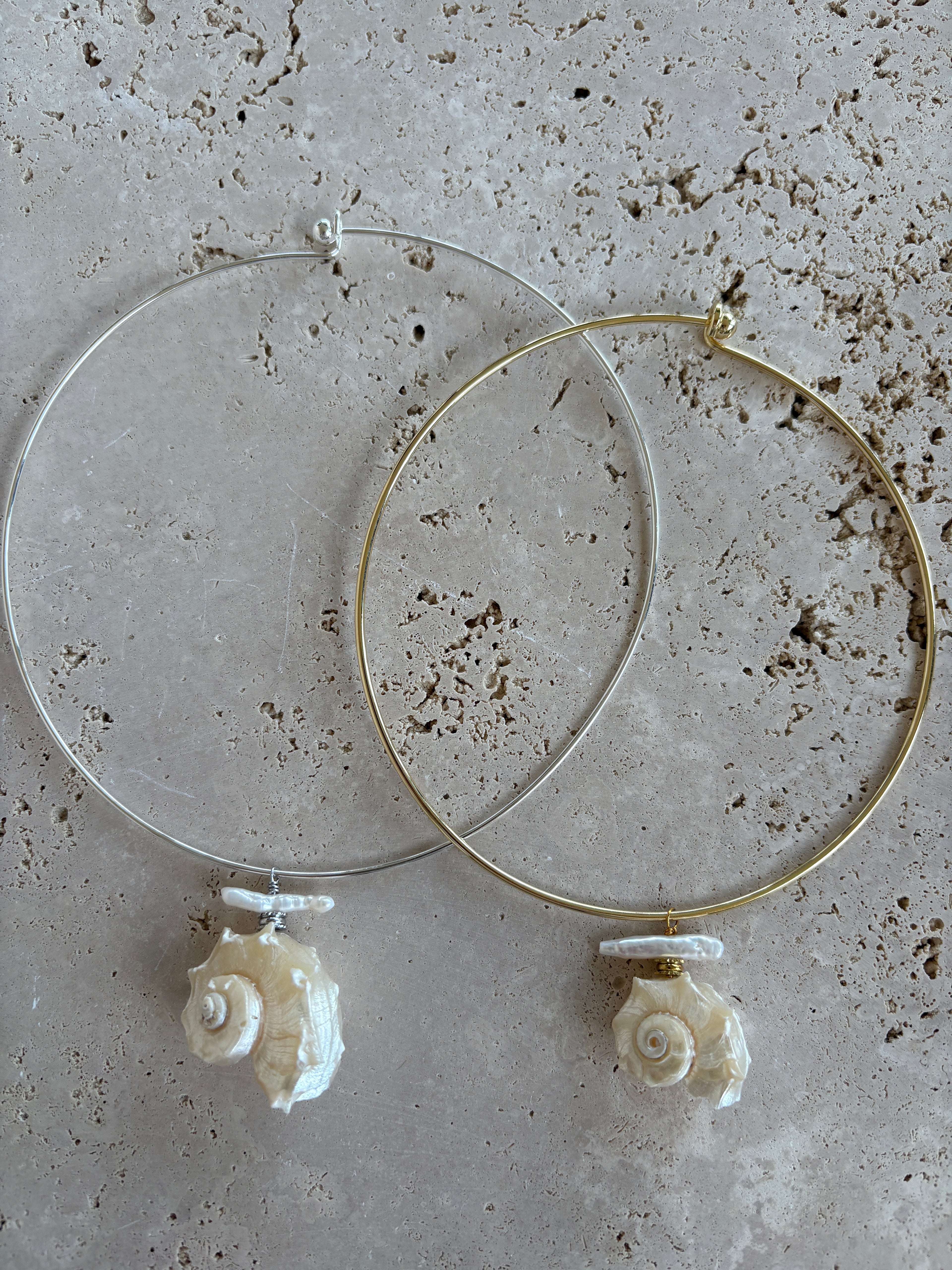 Collier jonc Shell