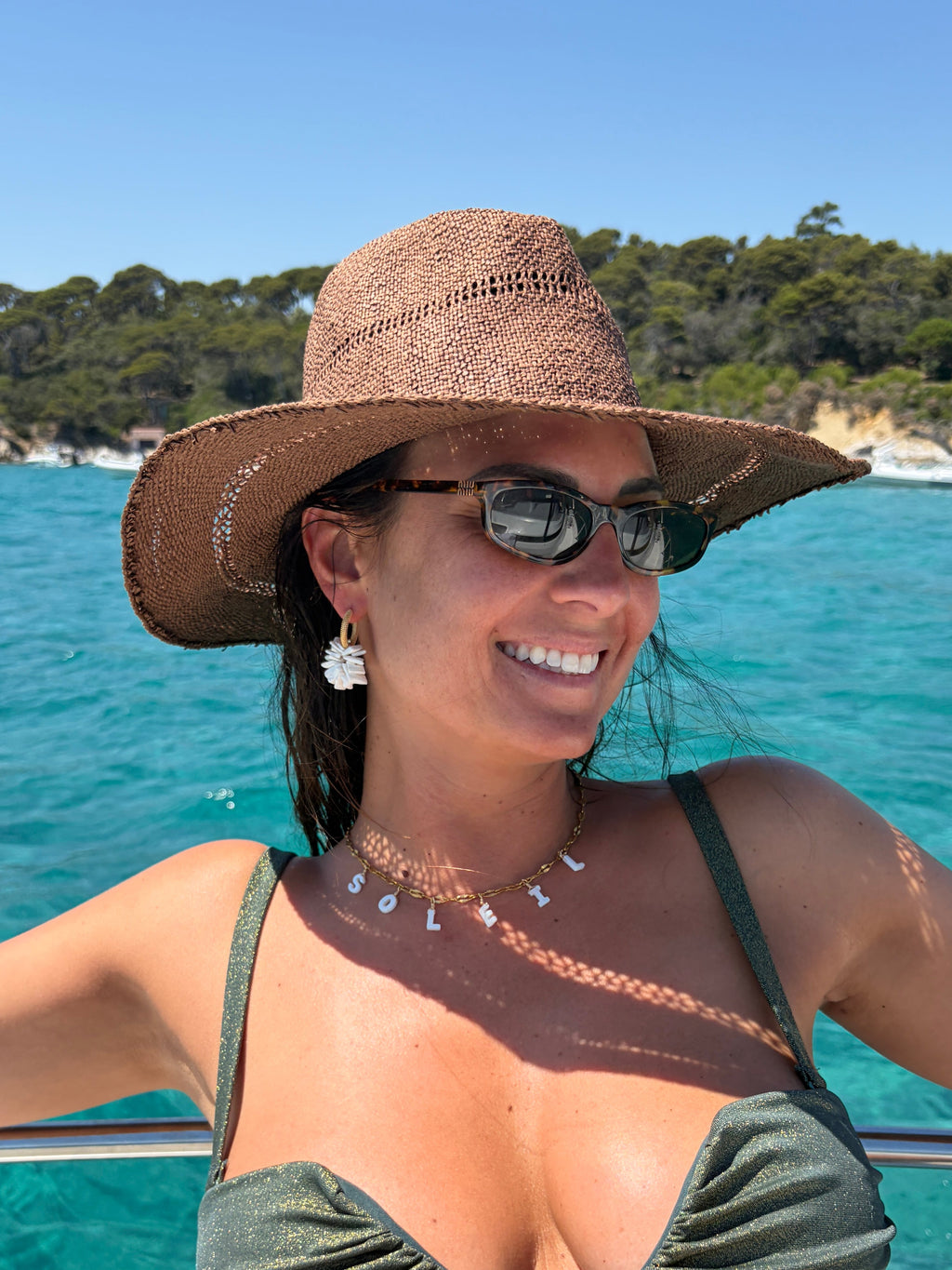 Collier message "Soleil"