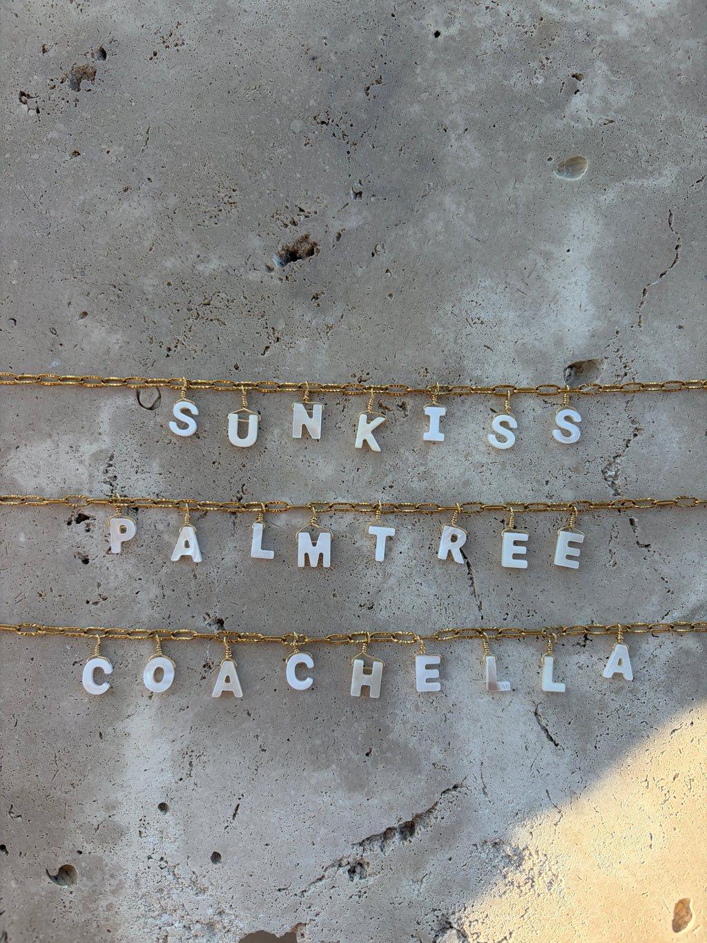 Collier message "Palmtree"