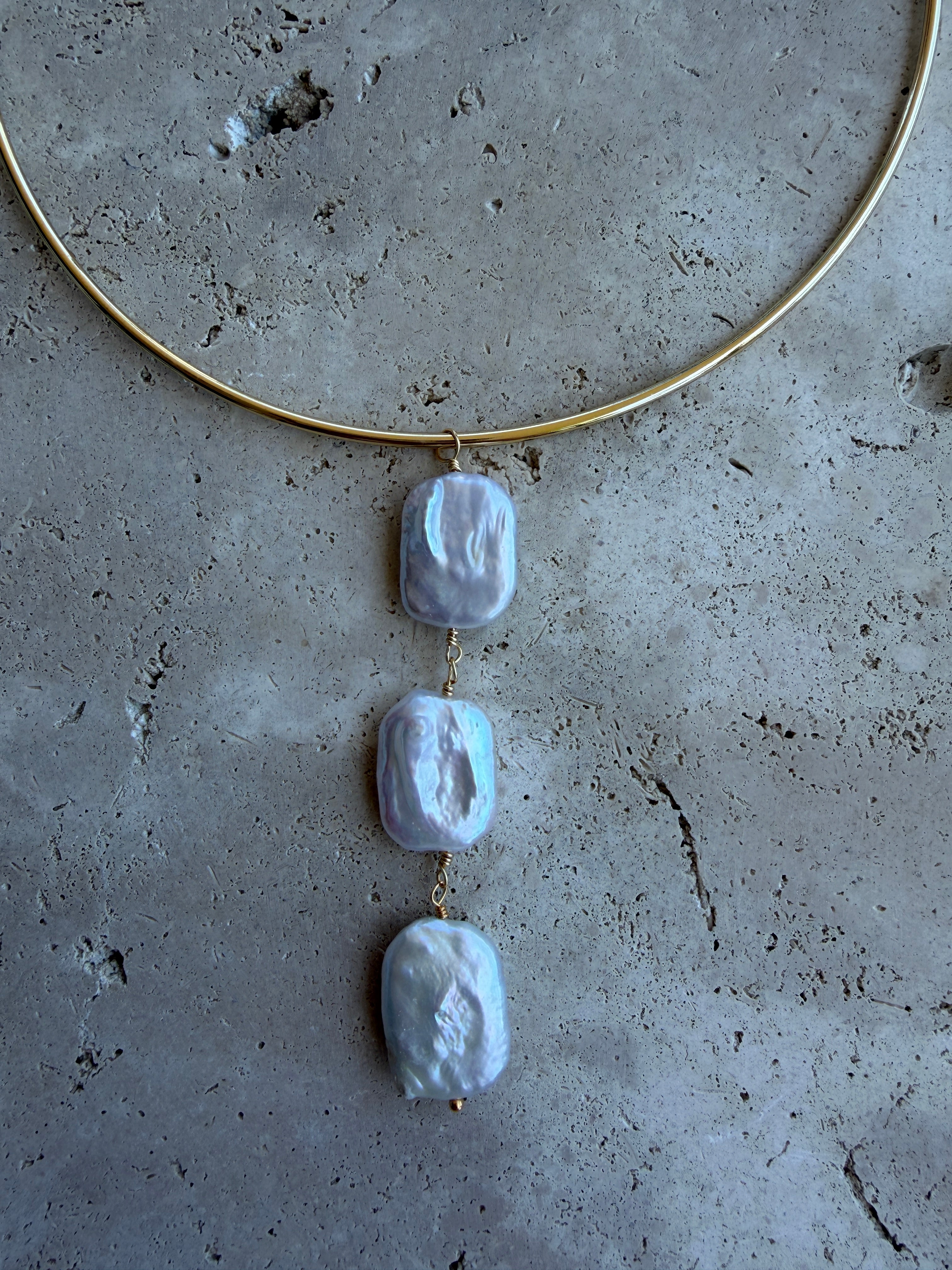 Collier jonc Pearl