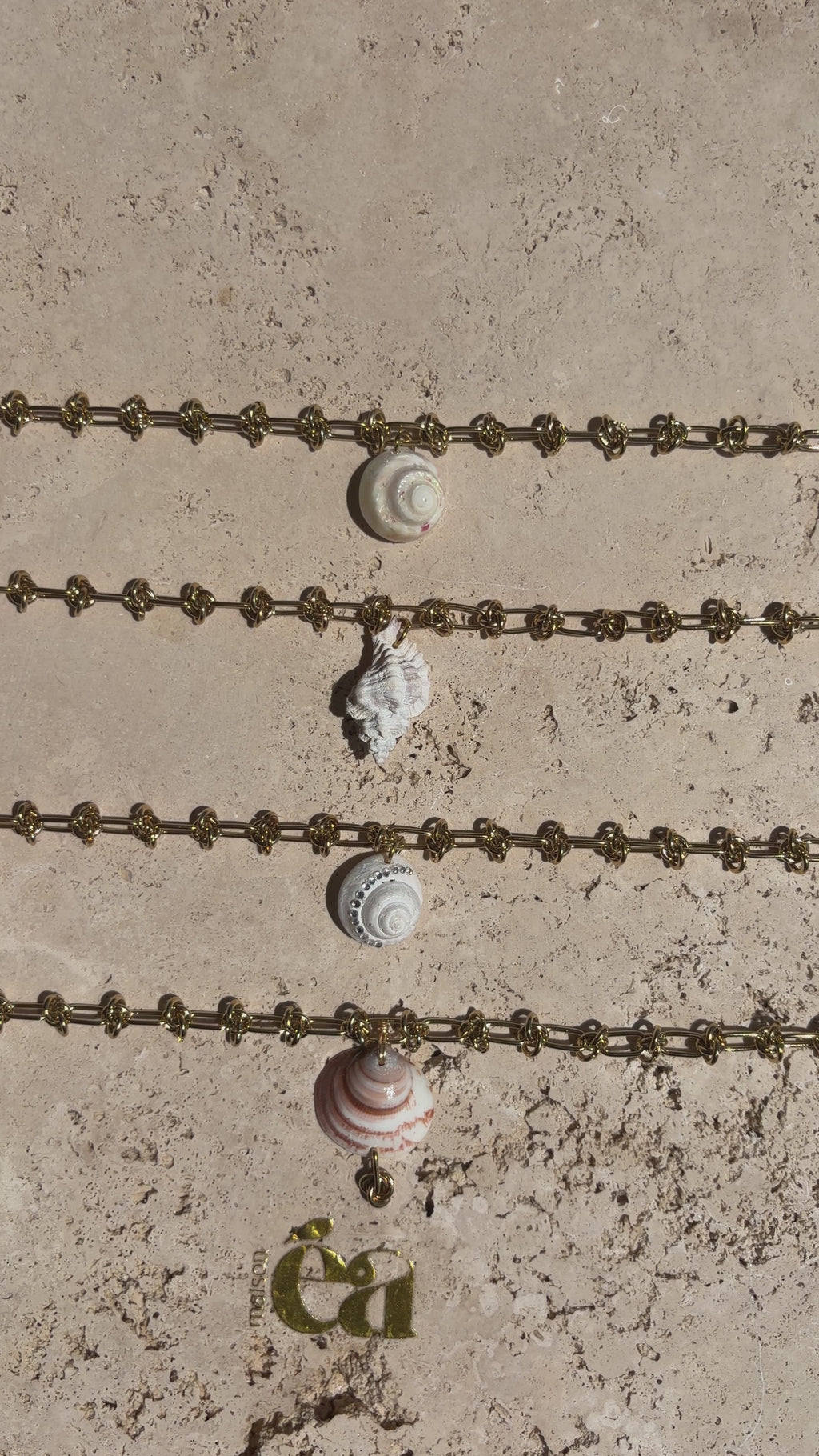 Collier coquillages "Les îles Bréhat"