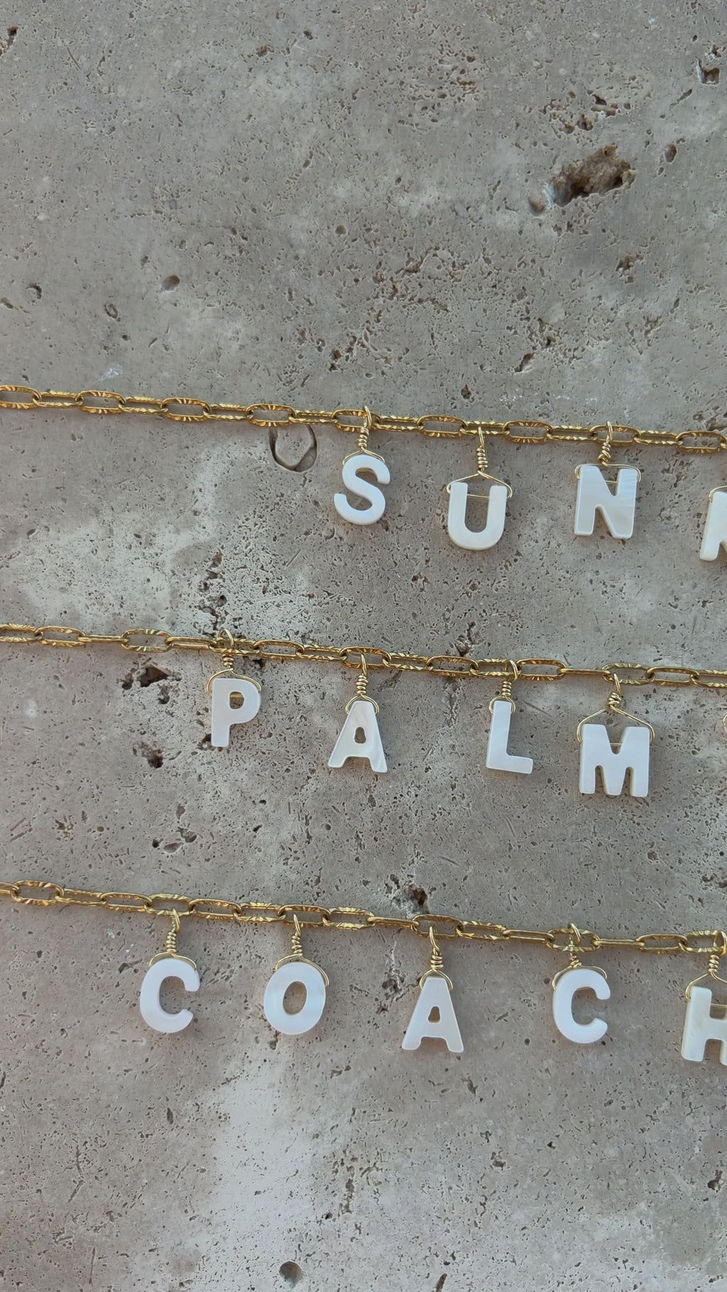Collier message "Palmtree"