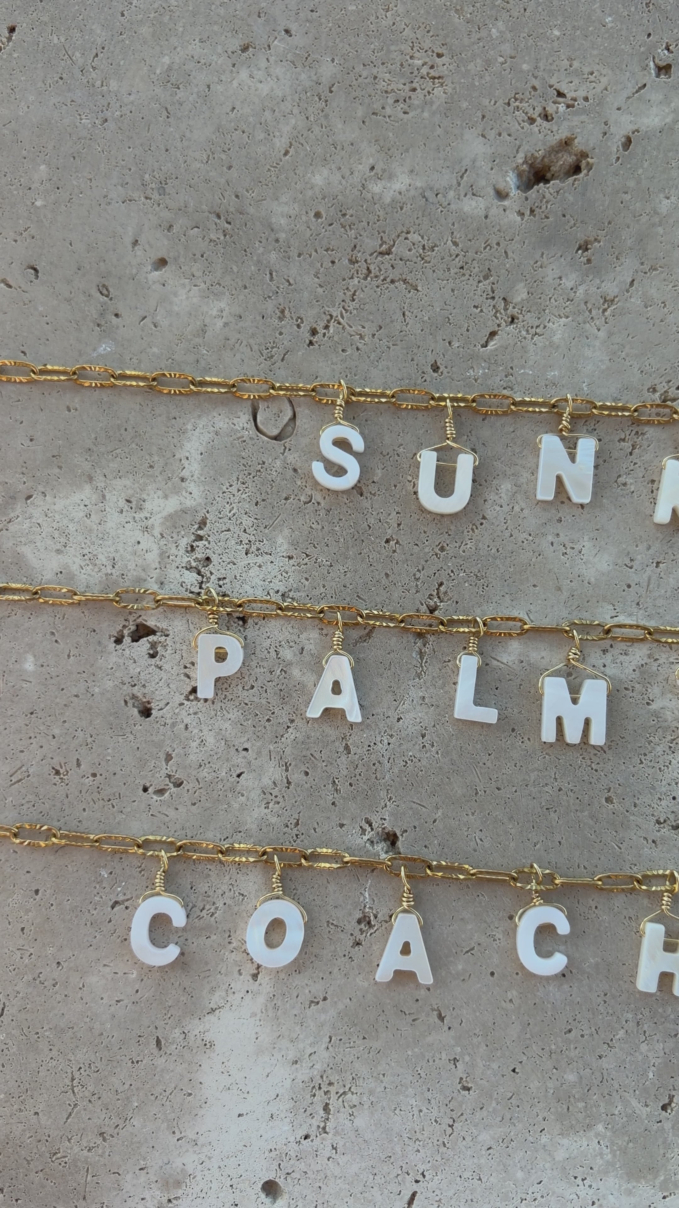 Collier message "Palmtree"