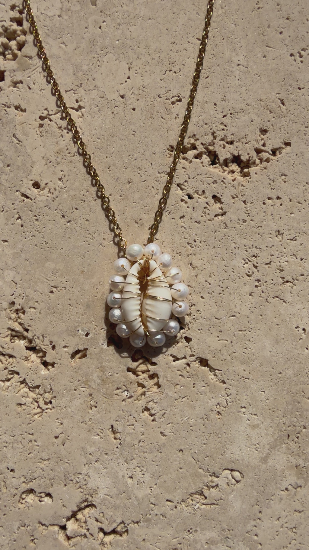 Collier Sand nacré
